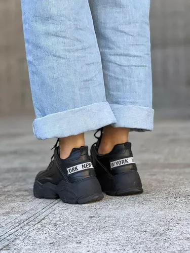Zapatillas Mujer Base Comoda Livianas Moda Urbanas Emma