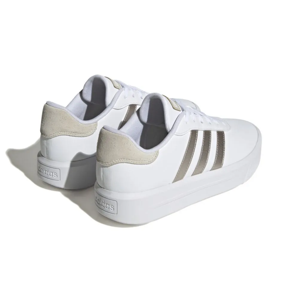 Zapatillas Urbanas Adidas Para Mujer Id1969 Court Platform Blanco