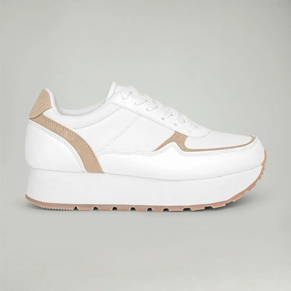 Zapatillas Urbanas Malabar Para Mujer Bluplat Blanco