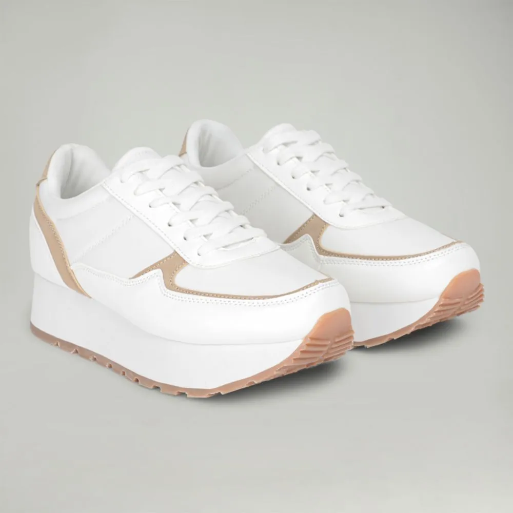 Zapatillas Urbanas Malabar Para Mujer Bluplat Blanco