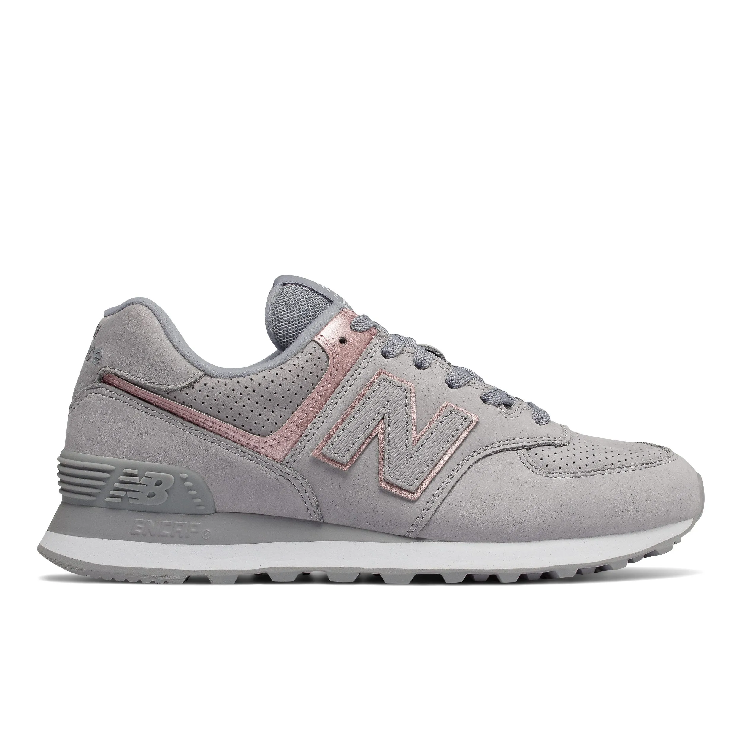 Zapatillas Urbanas Mujer New Balance 574 Nubuck Gris
