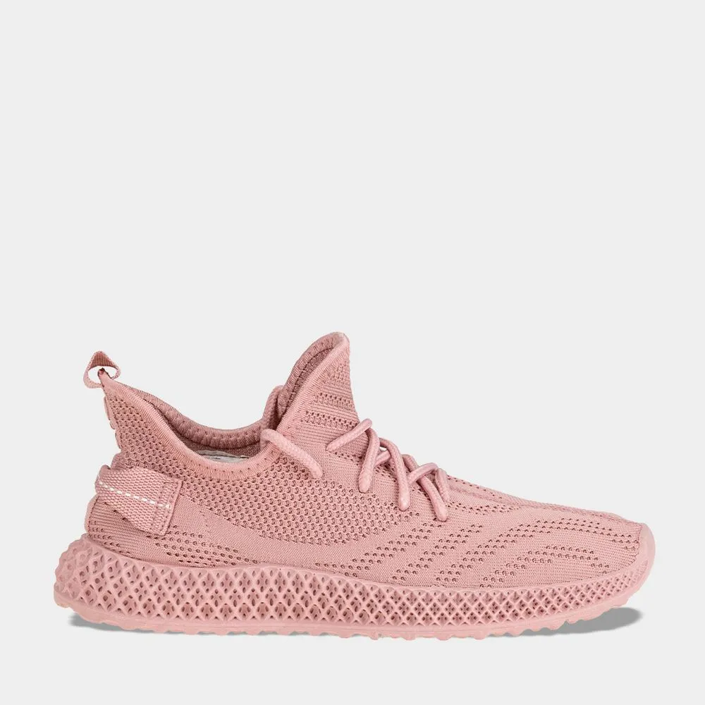 ZAPATILLAS URBANAS MUJER R18 R18QW11 KNIT COLOR ROSADO
