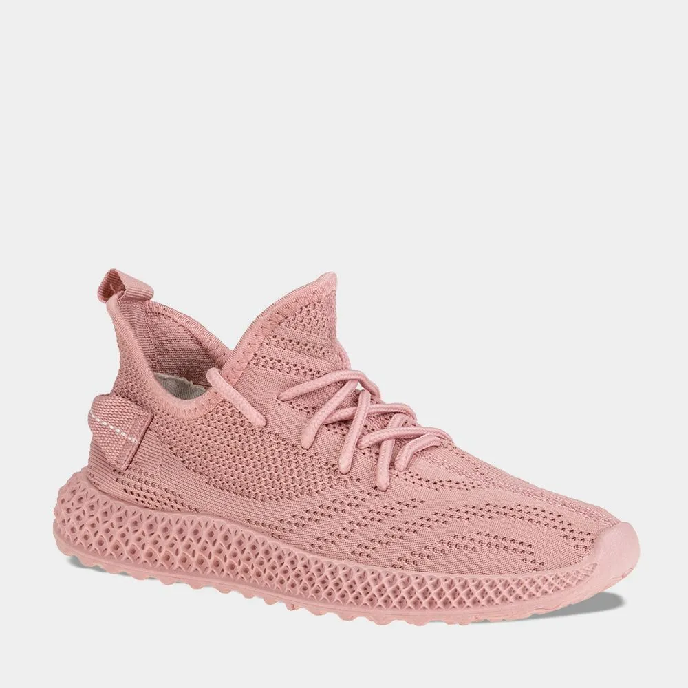 ZAPATILLAS URBANAS MUJER R18 R18QW11 KNIT COLOR ROSADO
