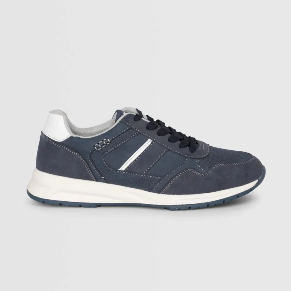 Zapatillas Urbanas Para Hombre Malabar Pu Cierre Azul