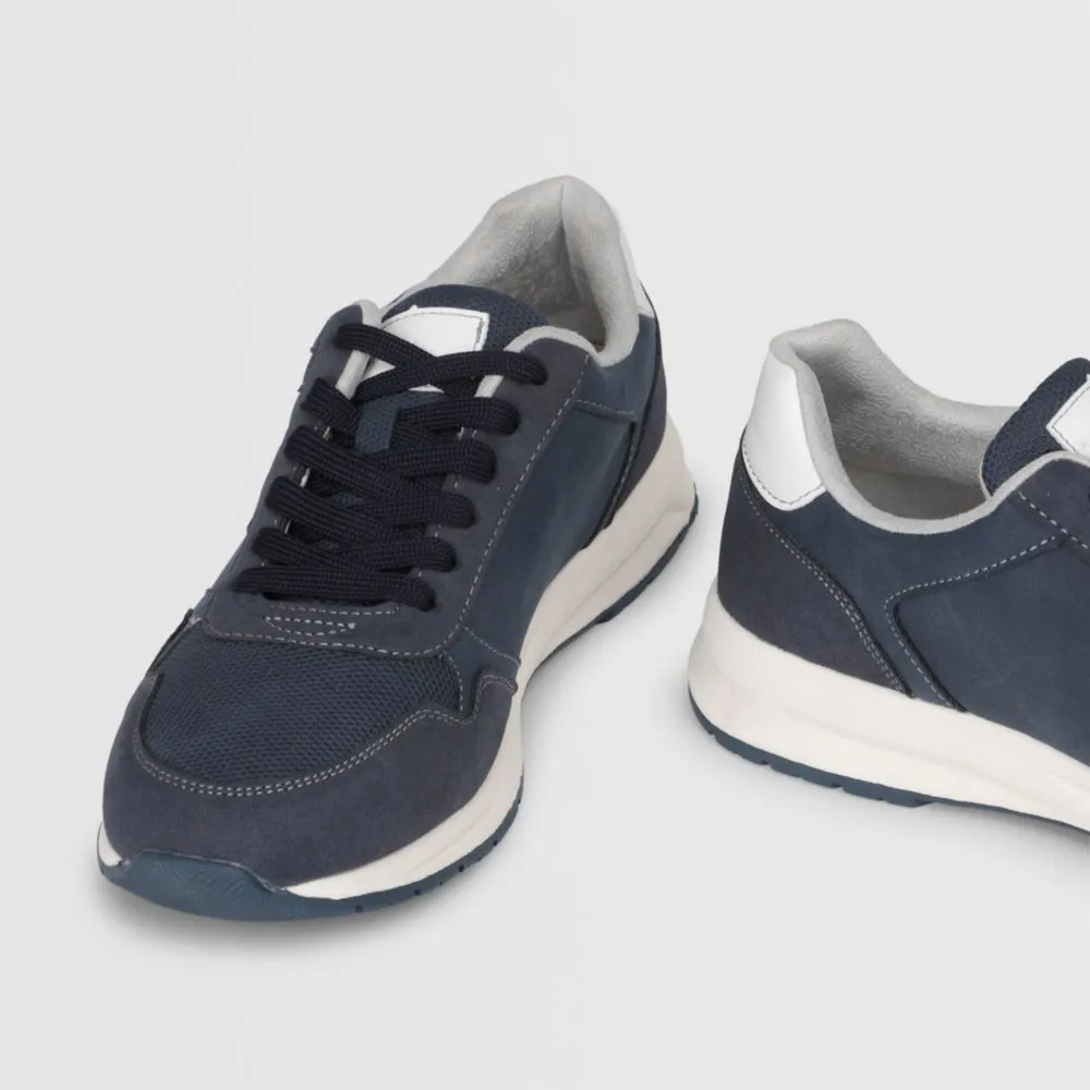 Zapatillas Urbanas Para Hombre Malabar Pu Cierre Azul