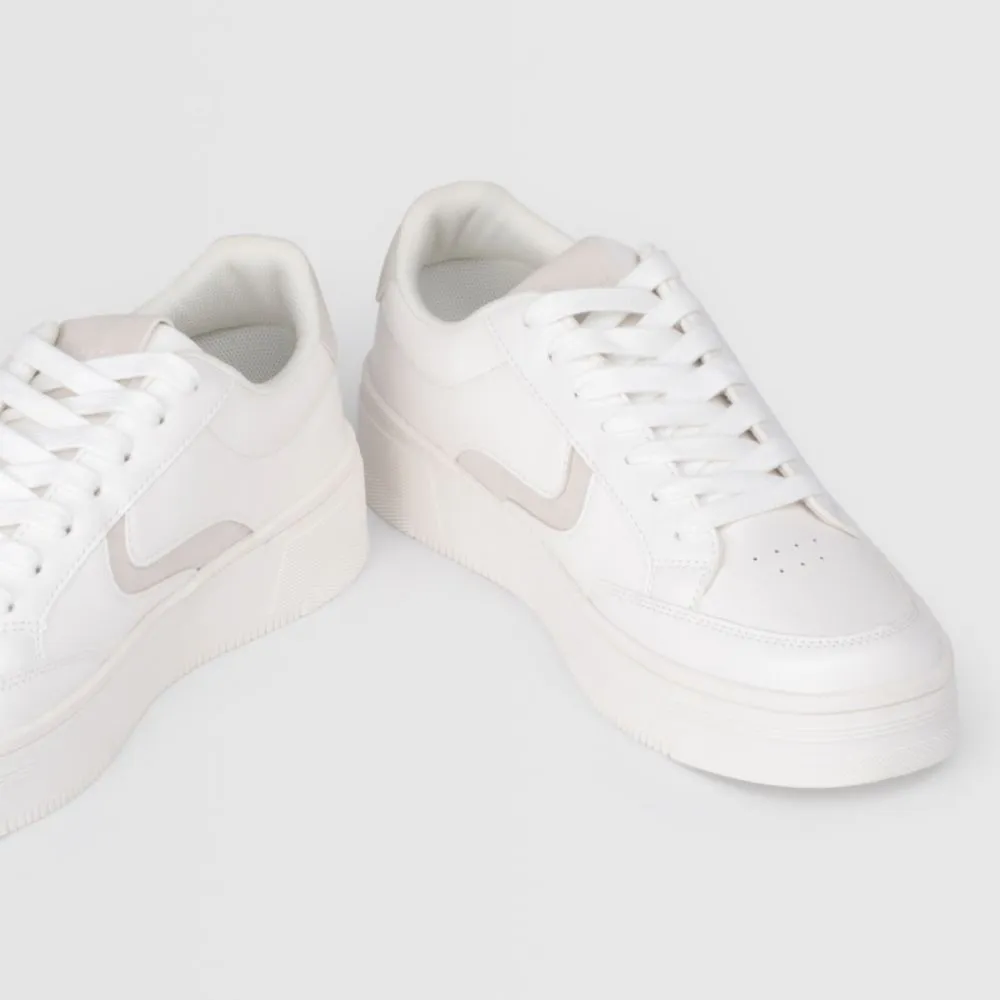 Zapatillas Urbanas Para Mujer Hypnotic Bas Plat2 Blanco