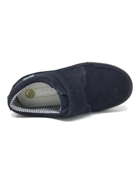 zapato afelpado marino velcro