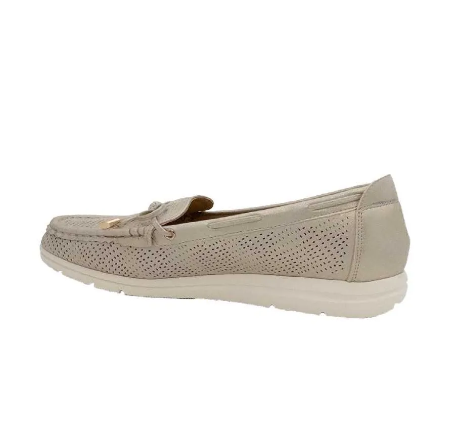 ZAPATO AMARPIES AJH23425 MOCASÍN LAZO CALADO PARA MUJER MUY CÓMODO PLATINO PLANTILLA EXTRAÍBLE ACOLCHADA 27832