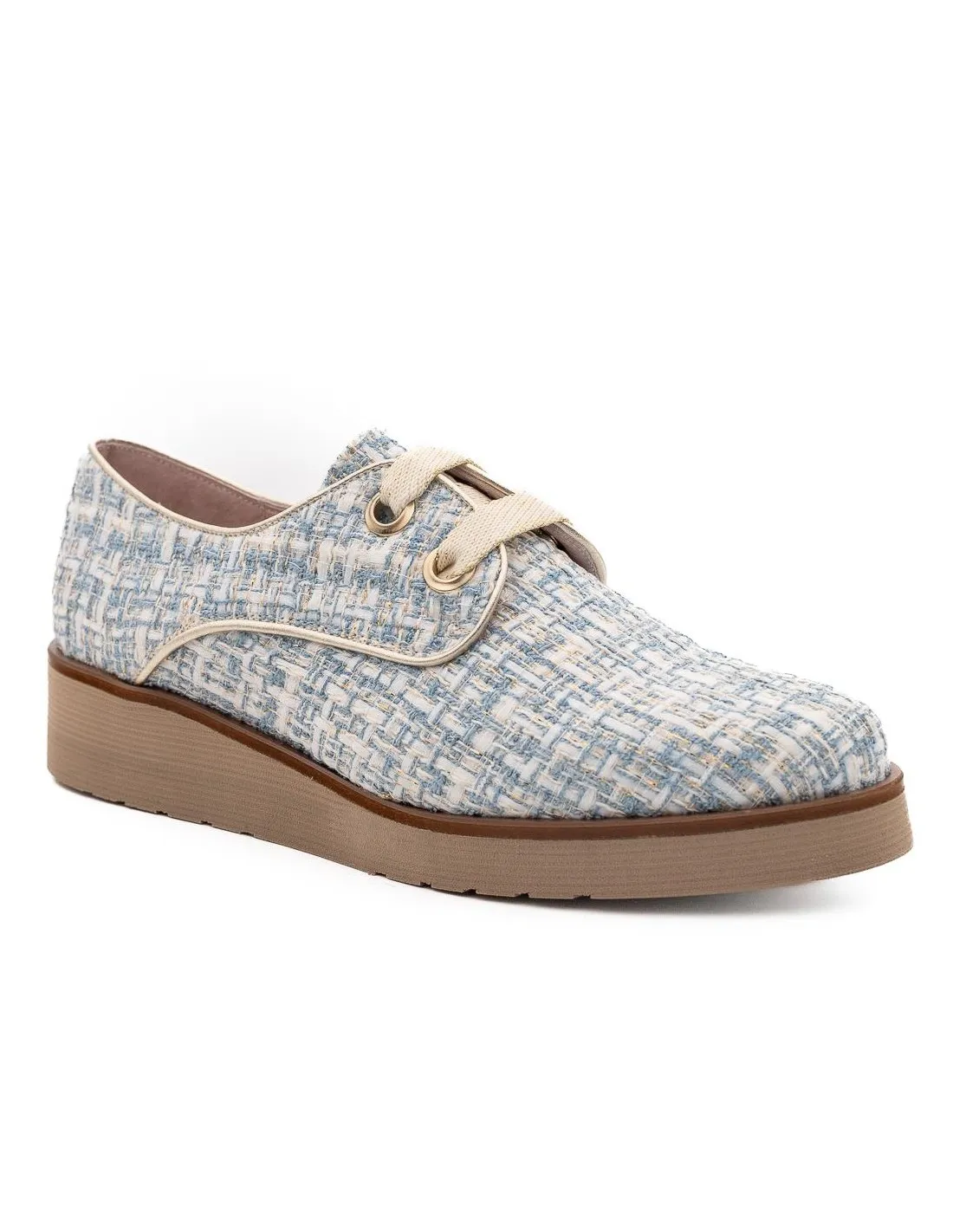 ZAPATO CASUAL MUJER NIVAL NEREA 003 AZUL CELESTE