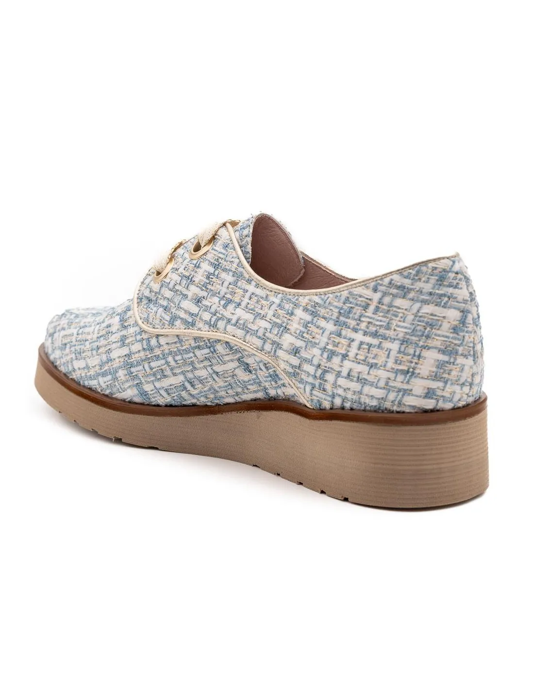 ZAPATO CASUAL MUJER NIVAL NEREA 003 AZUL CELESTE