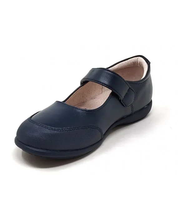 ZAPATO COLEGIAL VELCRO NIÑA BUBBLE BOBBLE A005