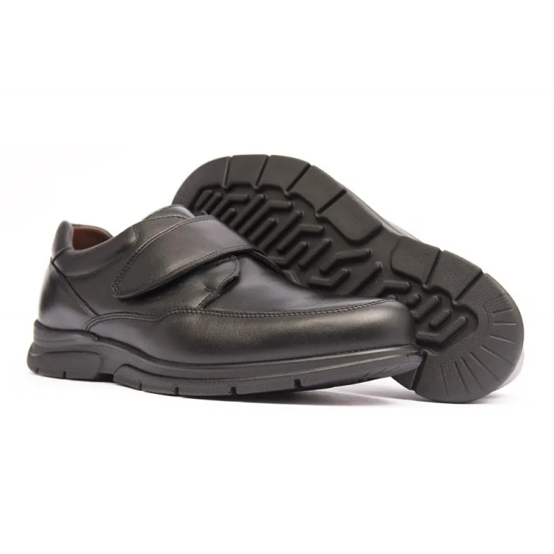 Zapato con Velcro Viena1252 Baerchi Ancho Especial Negro Continuidad