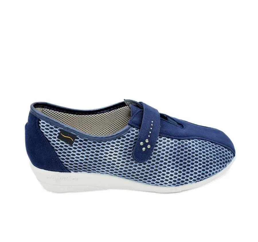 ZAPATO DOCTOR CUTILLAS 3276 VELCRO REJILLA MARINO PLANTILLA MEMORY FOAM 24429