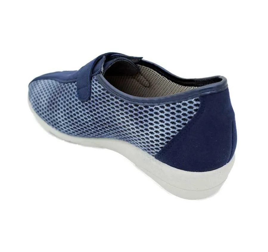 ZAPATO DOCTOR CUTILLAS 3276 VELCRO REJILLA MARINO PLANTILLA MEMORY FOAM 24429