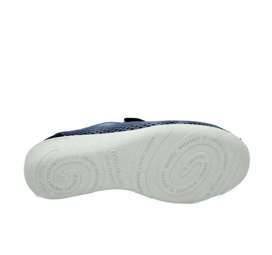 ZAPATO DOCTOR CUTILLAS 3276 VELCRO REJILLA MARINO PLANTILLA MEMORY FOAM 24429