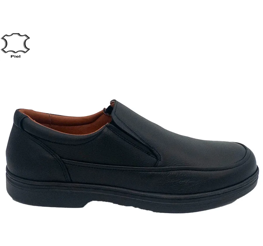 ZAPATO DOCTOR CUTILLAS 73220 PIEL NEGRO PLANTILLA EXTRAÍBLE ACOLCHADA MOCASÍN ELÁSTICOS PARA HOMBRE 28593