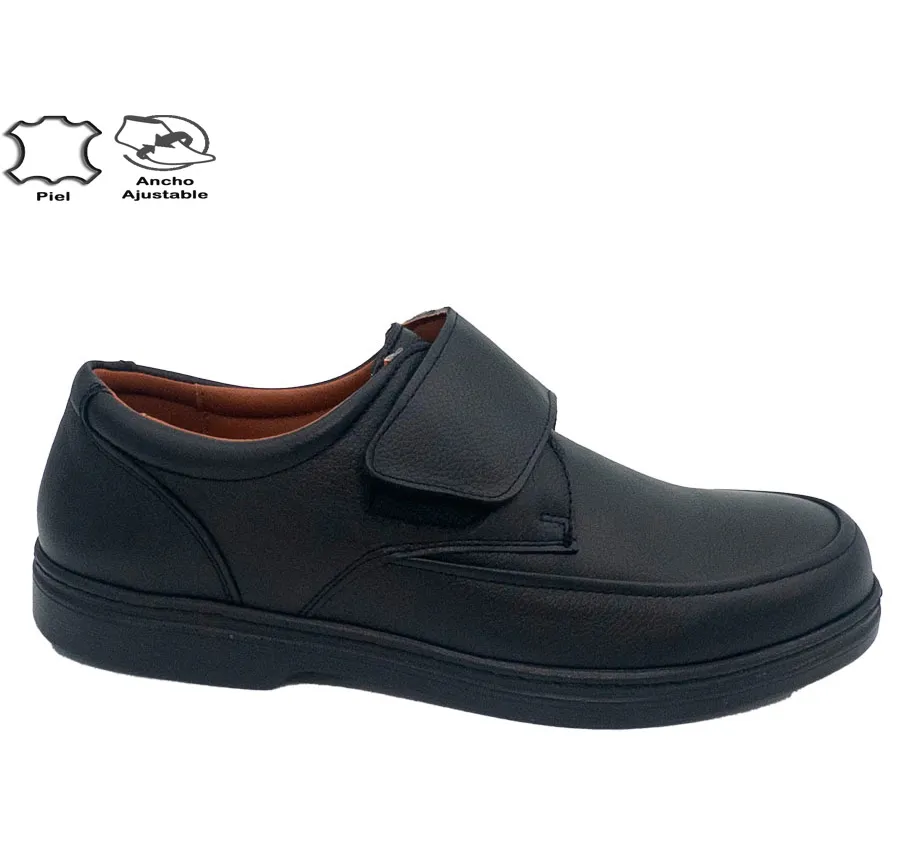 ZAPATO DOCTOR CUTILLAS 73221 PIEL NEGRO PLANTILLA EXTRAÍBLE ACOLCHADA MOCASÍN AUTOCIERRE PARA HOMBRE 28592