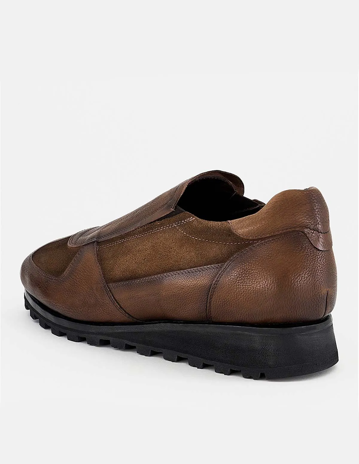 Zapato Mocasín en Contraste de Materiales Extra Cómodo