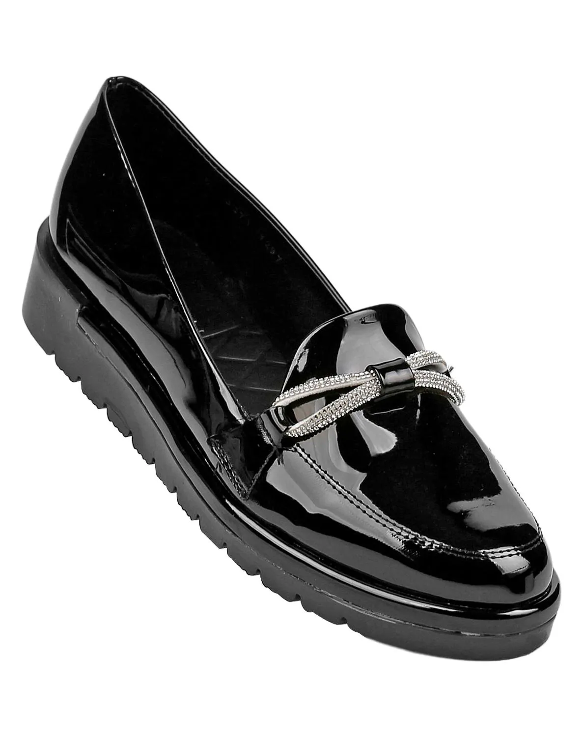 Zapato Mujer Mocasín Vestir Cua Negro Stfashion 09003703