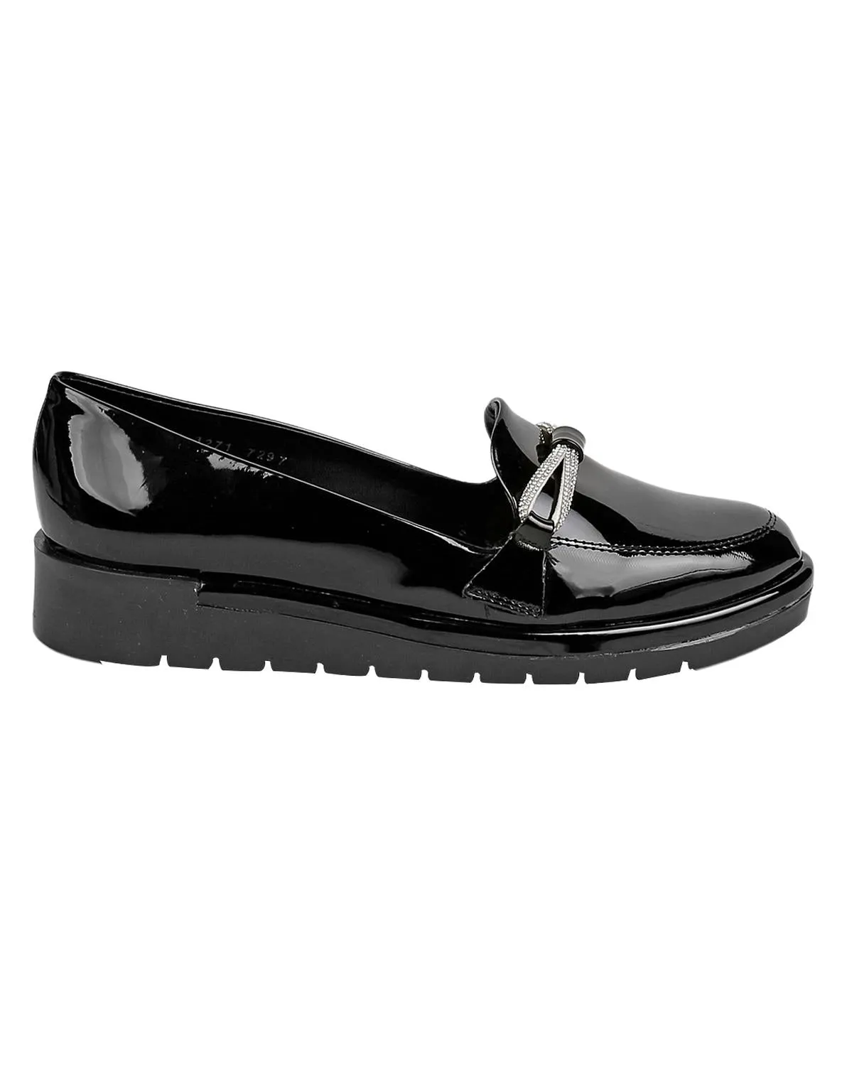 Zapato Mujer Mocasín Vestir Cua Negro Stfashion 09003703