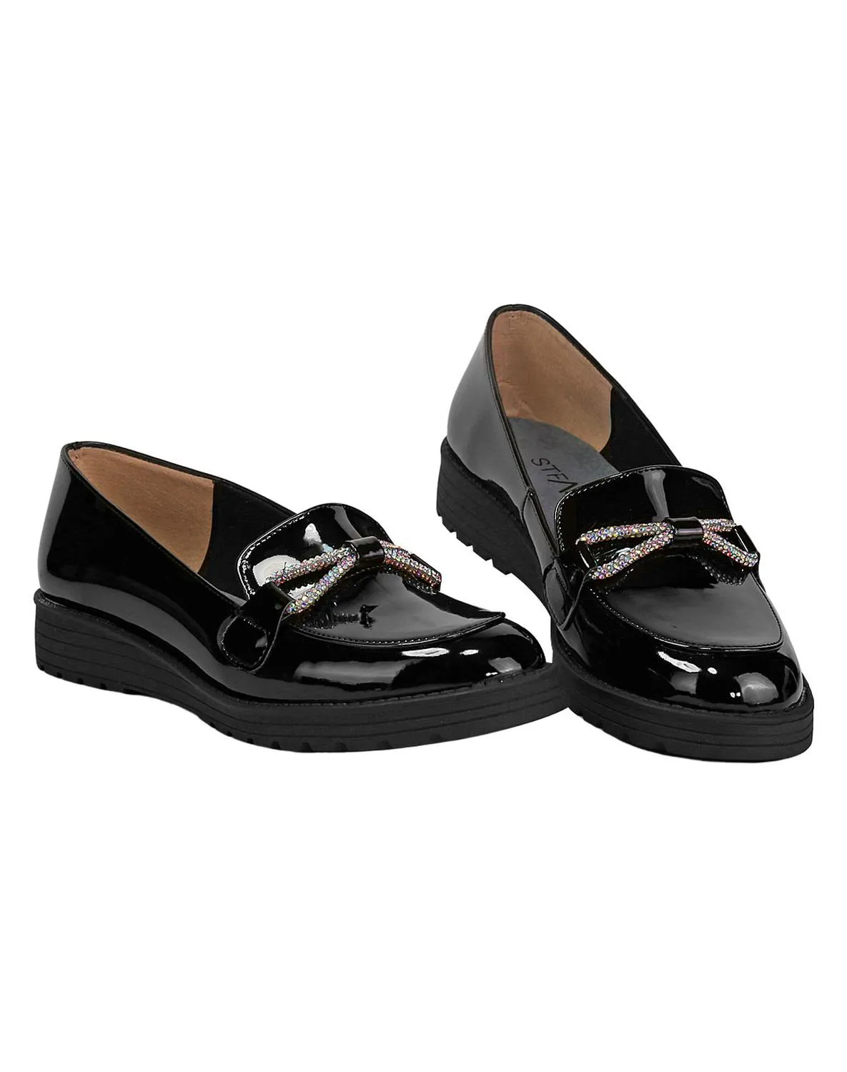 Zapato Mujer Mocasín Vestir Piso Negro Stfashion 20303900
