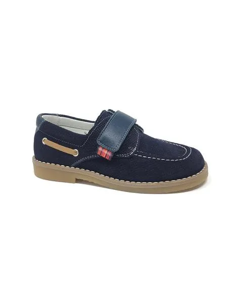 zapato serraje marino velcro