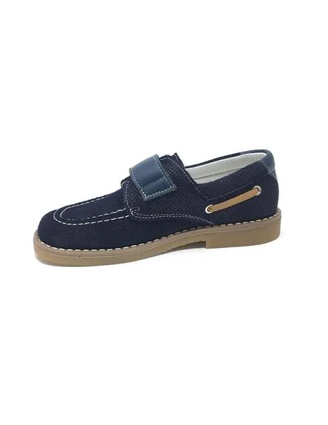 zapato serraje marino velcro