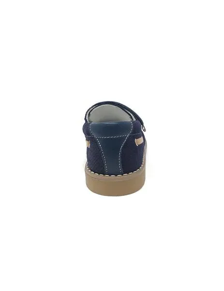 zapato serraje marino velcro