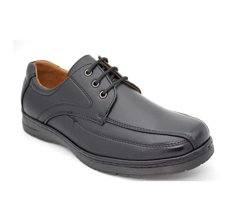 ZAPATO URBAN LIKE DE HOMBRE BARATO MOCASÍN BLUCHER PESPUNTES NEGRO 22022