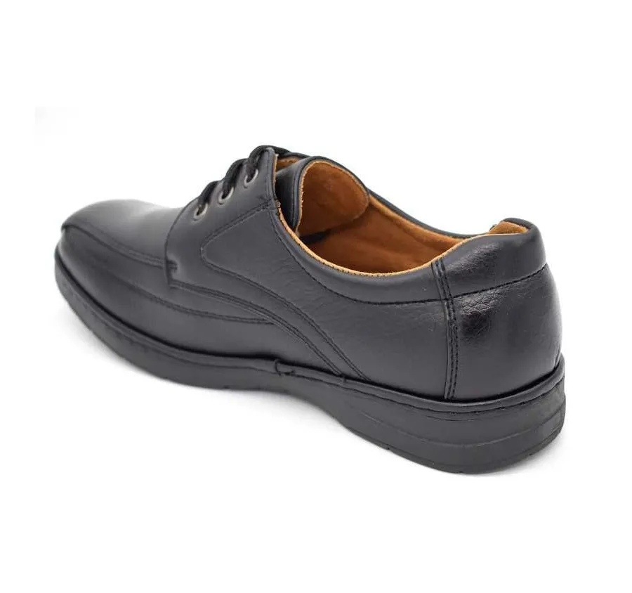 ZAPATO URBAN LIKE DE HOMBRE BARATO MOCASÍN BLUCHER PESPUNTES NEGRO 22022