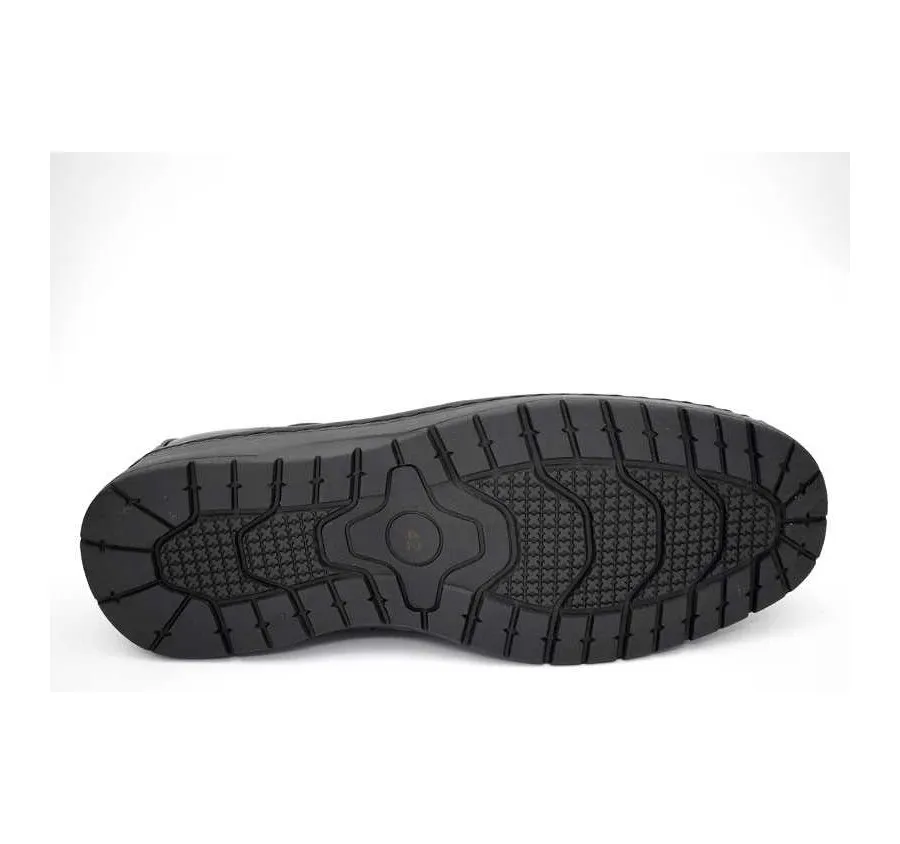 ZAPATO URBAN LIKE DE HOMBRE BARATO MOCASÍN BLUCHER PESPUNTES NEGRO 22022