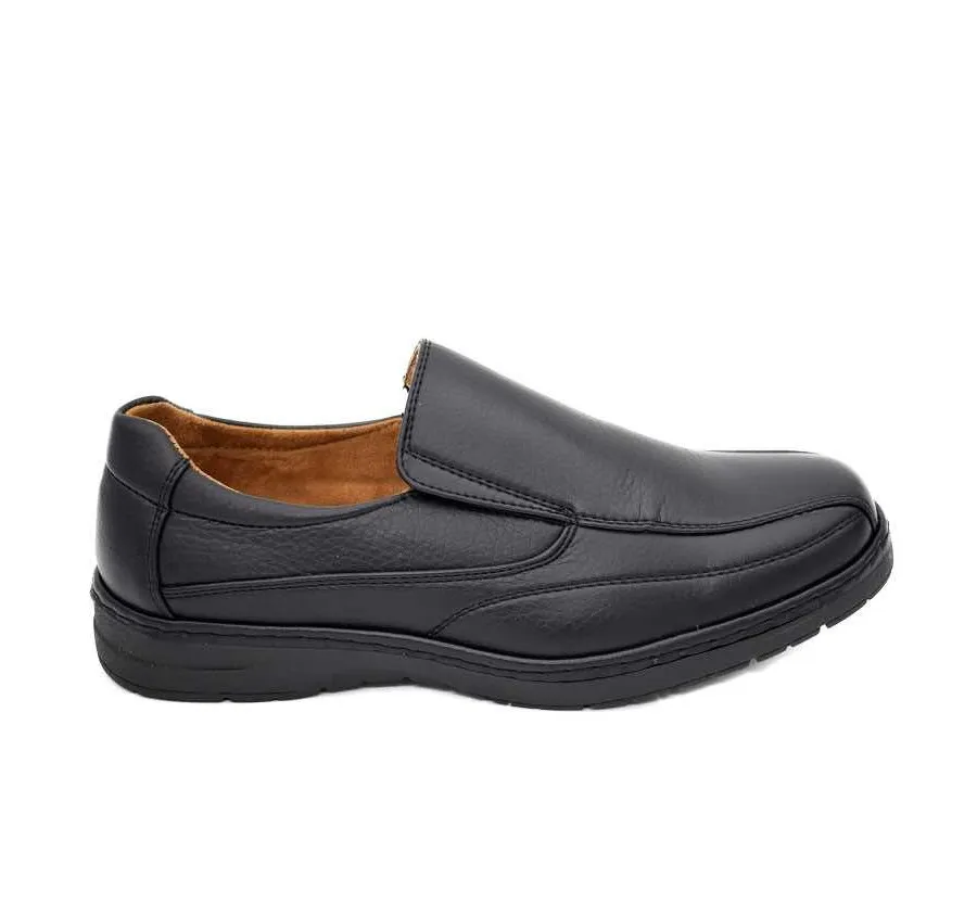 ZAPATO URBAN LIKE DE HOMBRE BARATO MOCASÍN ELÁSTICOS NEGRO 22021