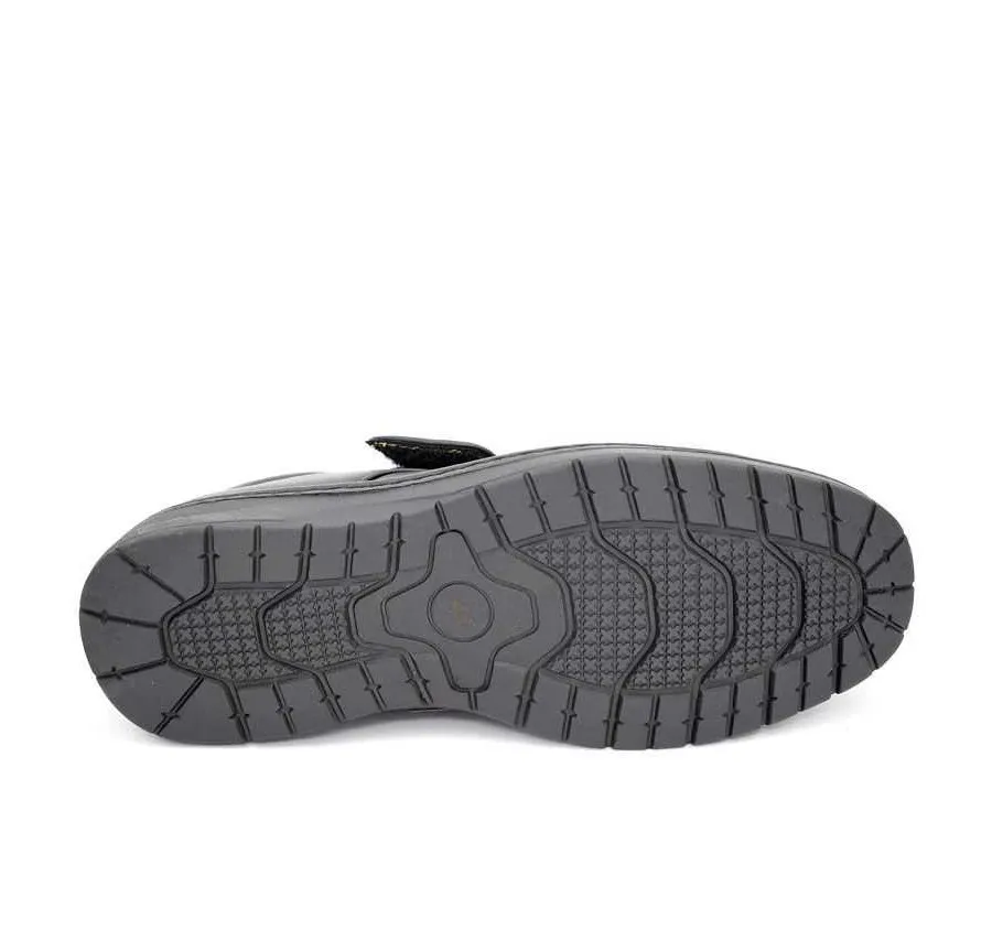 ZAPATO URBAN LIKE DE HOMBRE BARATO Y CÓMODO MOCASÍN BLUCHER VELCRO NEGRO 22023