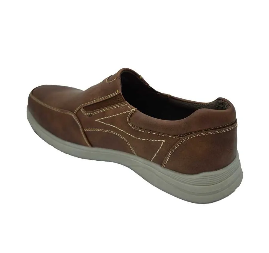 ZAPATO URBAN LIKE PSR22802 MOCASÍN ELÁSTICOS MARRÓN MUY CÓMODO PARA HOMBRE PLANTILLA EXTRAÍBLE 27510