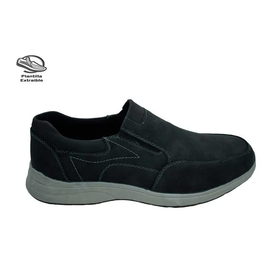 ZAPATO URBAN LIKE PSR22802 MOCASÍN ELÁSTICOS NEGRO MUY CÓMODO PARA HOMBRE PLANTILLA EXTRAÍBLE 27509