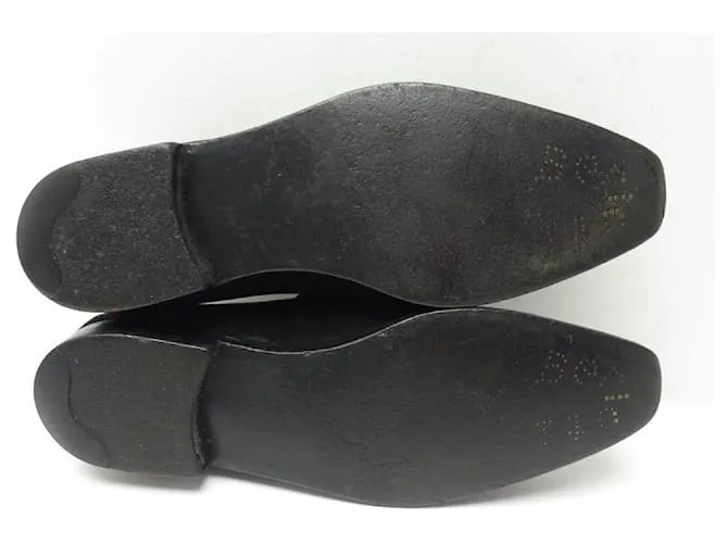 ZAPATOS BERLUTI WARHOL 8 42 MOCASÍN ZAPATO PIEL ANTE NEGRO 