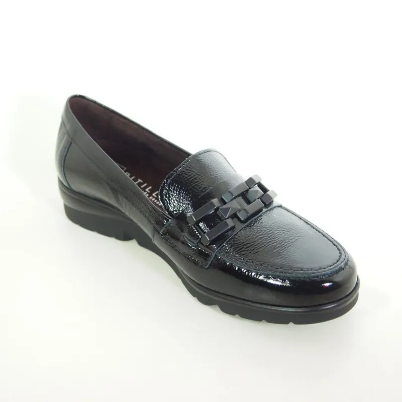 Zapatos Pitillos 10002 Mocasín Negro