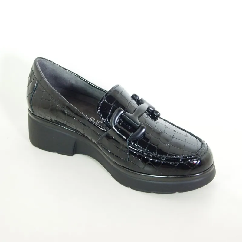 Zapatos Pitillos 10053 Mocasín Negro