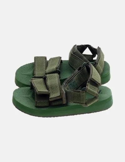 Zara Chancla verde velcro